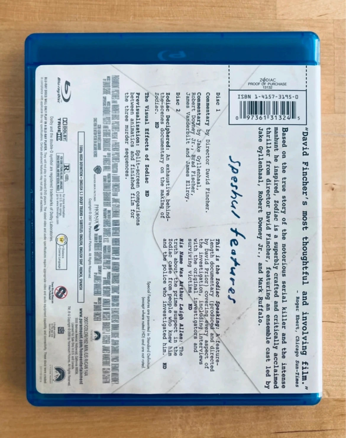 Blu-ray Zodiac van David Fincher collector's editie director's cut. – photo 3